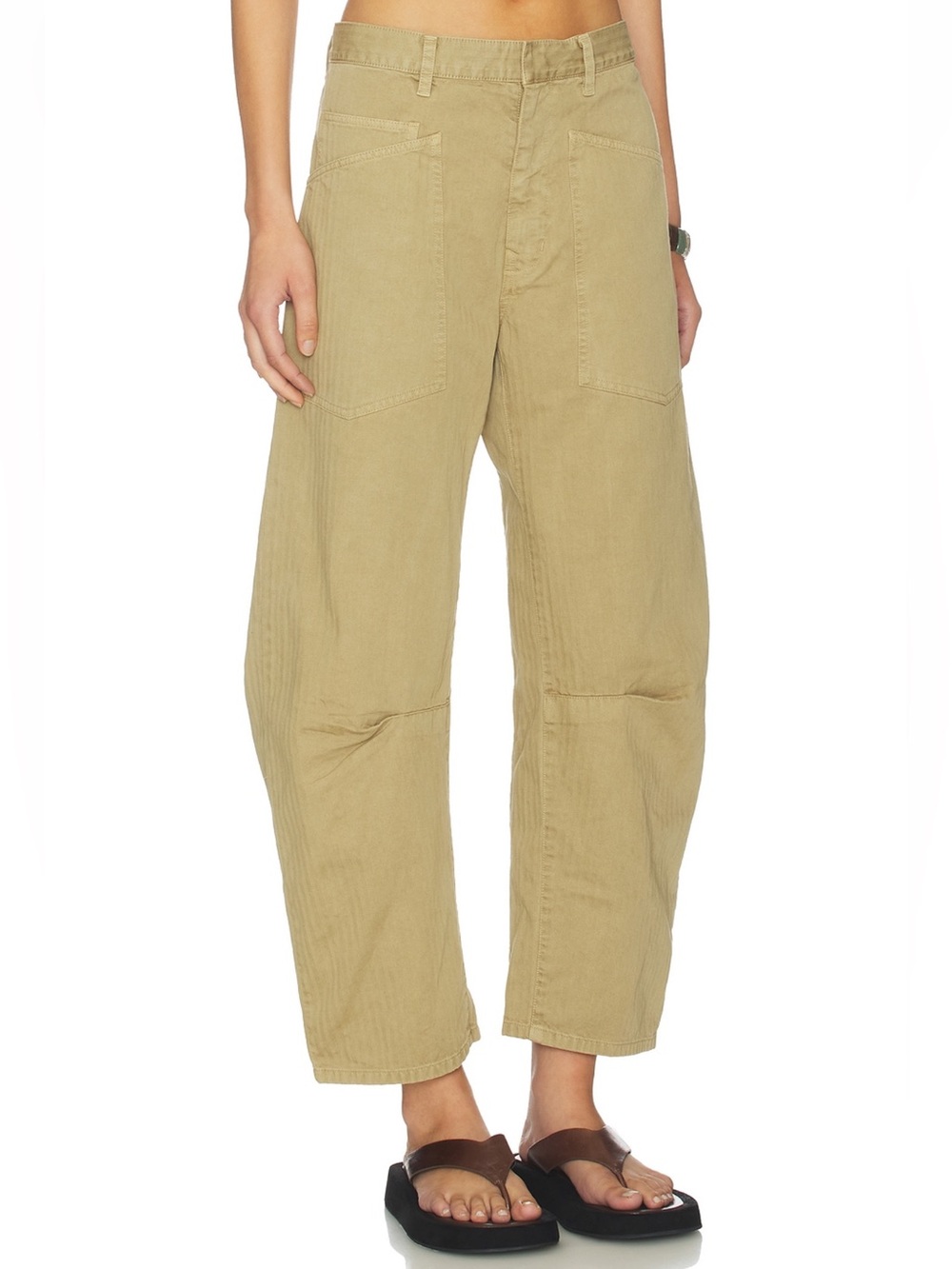 Nili Lotan shon pants in french Khaki - Picture 2 of 5